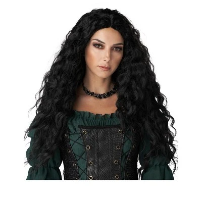 California Costumes Renaissance Maiden Adult Wig (Black) 5 California Costumes Renaissance Maiden Adult Wig (Black) - Image 3