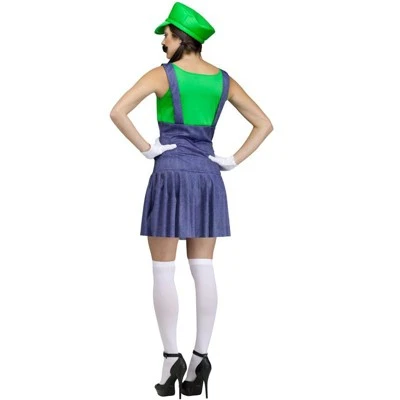 Fun World Pretty Plumber Women's Costume (Green) 3 Fun World Pretty Plumber Women's Costume (Green)