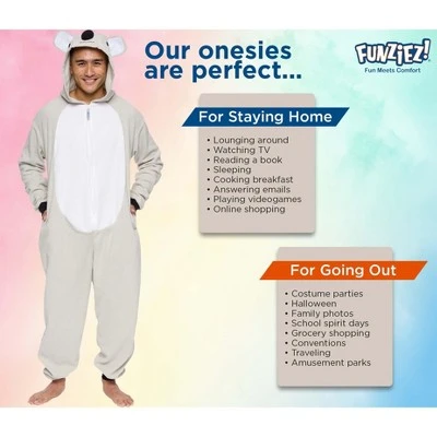 Funziez! Koala Slim Fit Adult Unisex Novelty Union Suit 6 Funziez! Koala Slim Fit Adult Unisex Novelty Union Suit - Image 4