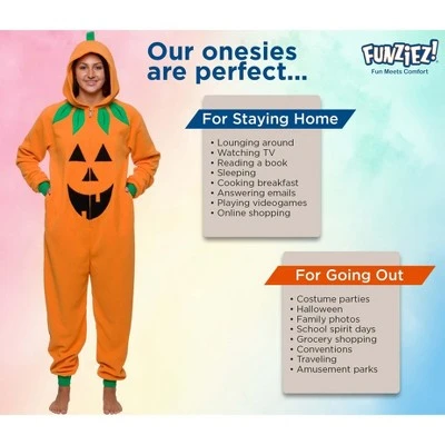 Funziez! Halloween Jack O Lantern Pumpkin Adult Unisex Novelty Union Suit 6 Funziez! Halloween Jack O Lantern Pumpkin Adult Unisex Novelty Union Suit - Image 4