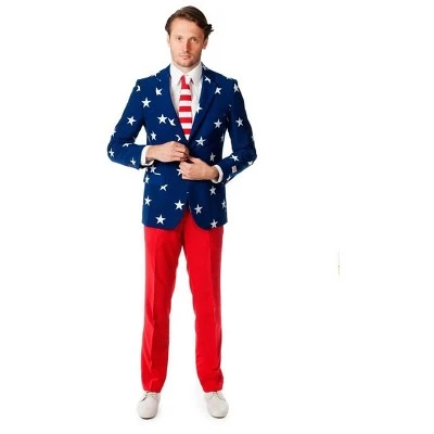 OppoSuits Stars and Stripes Men's Costume Suit 3 OppoSuits Stars and Stripes Men's Costume Suit