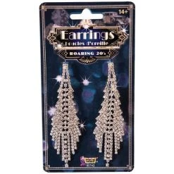 Forum Novelties Flapper Rhinestone Earrings