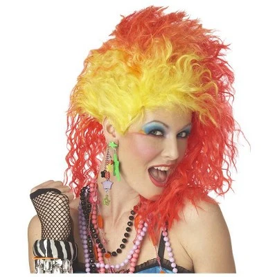 California Costumes True Colors Costume Wig (Red/Yellow) 4 California Costumes True Colors Costume Wig (Red/Yellow) - Image 2