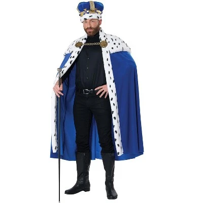 California Costumes Royal Cape & Crown Adult Costume Kit (Blue) 4 California Costumes Royal Cape & Crown Adult Costume Kit (Blue) - Image 2