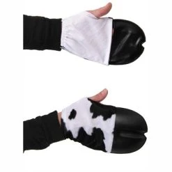 HalloweenCostumes.com One Size Fits Most  Cow Front Hooves Costume, Black/White