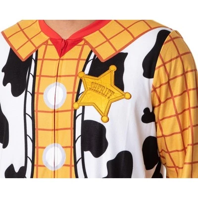 INTIMO Disney Mens' Toy Story Movie Sheriff Woody Costume Footless Union Suit Multicolored 3 INTIMO Disney Mens' Toy Story Movie Sheriff Woody Costume Footless Union Suit Multicolored