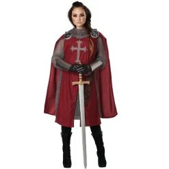 California Costumes Knight's Surcoat Adult Costume (Red), Small/Medium