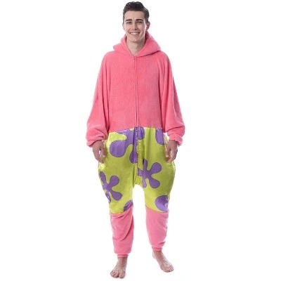 INTIMO Nickelodeon Mens' SpongeBob SquarePants Patrick Star Sleep Union Suit Pink 7 INTIMO Nickelodeon Mens' SpongeBob SquarePants Patrick Star Sleep Union Suit Pink - Image 5