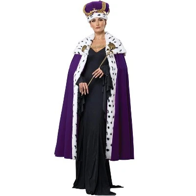 California Costumes Royal Cape & Crown Adult Costume Kit (Purple) 3 California Costumes Royal Cape & Crown Adult Costume Kit (Purple)