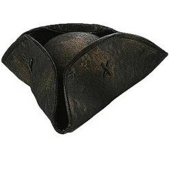 HalloweenCostumes.com Men Men's Caribbean Pirate Hat, Black/Brown