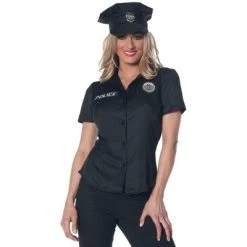 Underwraps Costumes Police Adult Women's Costume Fitted Shirt -Adult Halloween Costumes Shop GUEST db0a5328 ccbf 418b ab25 888d85976448