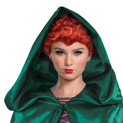 Adult Disney Hocus Pocus Winifred Green Halloween Costume Hooded Cape 4 Adult Disney Hocus Pocus Winifred Green Halloween Costume Hooded Cape - Image 2
