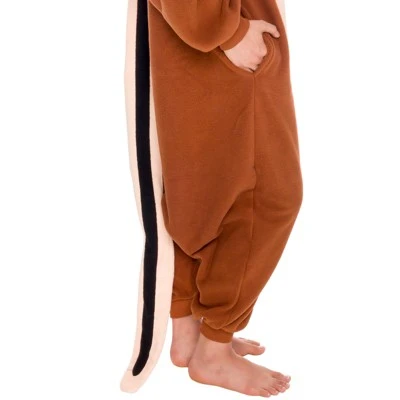FUNZIEZ! - Chipmunk Adult Unisex Novelty Union Suit 7 FUNZIEZ! - Chipmunk Adult Unisex Novelty Union Suit - Image 5