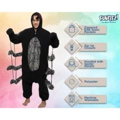FUNZIEZ! - Tarantula Spider Adult Unisex Novelty Union Suit -Adult Halloween Costumes Shop GUEST dc0369be 5b2b 43b1 a0da 2aa0187b29c1