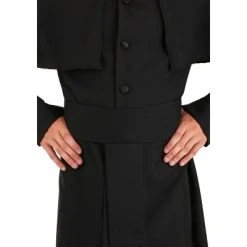 HalloweenCostumes.com Medium Men Deluxe Priest Costume, Black/White -Adult Halloween Costumes Shop GUEST dc8cbb83 f096 4015 ae11 8895e2f817a1