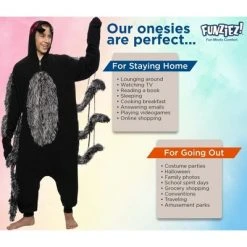 FUNZIEZ! - Tarantula Spider Adult Unisex Novelty Union Suit -Adult Halloween Costumes Shop GUEST df3f17d9 8706 4328 9a7d 46ac5a25a0d2
