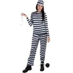 HalloweenCostumes.com Women's Striped Prisoner Costume 21 HalloweenCostumes.com Women's Striped Prisoner Costume -Adult Halloween Costumes Shop GUEST e030b8e2 8c39 4594 b562 fca65f986402