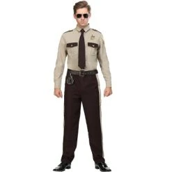 HalloweenCostumes.com Large Men Sheriff Men's Costume, Brown/Brown -Adult Halloween Costumes Shop GUEST e16e97d0 d4ef 424b 8188 f18c0cfb8bf1