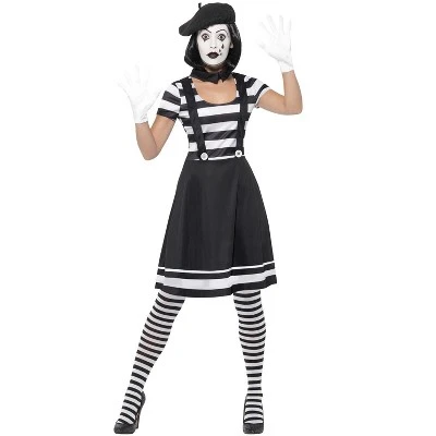 Smiffy's Smiffy Lady Mime Artist Adult Costume 5 Smiffy's Smiffy Lady Mime Artist Adult Costume - Image 3