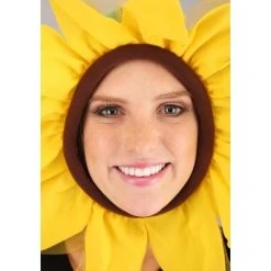 HalloweenCostumes.com Adult Sunflower Hood Costume, Yellow