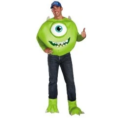 Disguise Mens Monster's University Mike Wazowski Deluxe Costume - Large/X Large - Green