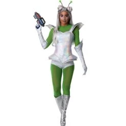 HalloweenCostumes.com Small Women Fun Costumes Women's Galactic Alien Babe Costume, Gray/Green -Adult Halloween Costumes Shop GUEST e64bdd8c d674 4823 ac1d 630e397176a8