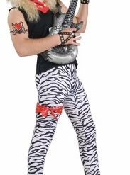 Forum Novelties Black and White Zebra Print Pants