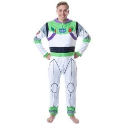 INTIMO Disney Mens' Toy Story Buzz Lightyear Costume Pajama Union Suit White 10 INTIMO Disney Mens' Toy Story Buzz Lightyear Costume Pajama Union Suit White -Adult Halloween Costumes Shop GUEST ee6f0524 c23a 4b15 b768 43f7957040fa