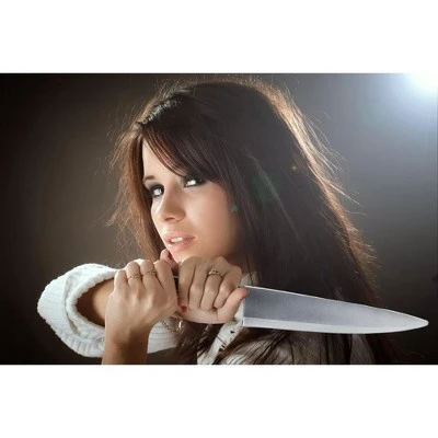 Skeleteen Kitchen Foam Knife Costume Prop - Realistic Looking Fake Kitchen Utensil for Home and Pretend Play 12" long 4 Skeleteen Kitchen Foam Knife Costume Prop - Realistic Looking Fake Kitchen Utensil for Home and Pretend Play 12" long - Image 2