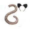 Underwraps Costumes Underwraps Leopard Cat Tail & Ears Adult Costume Set
