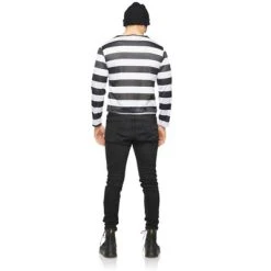 Seeing Red Inc. Seeing Red Robber Shirt & Mask Adult Costume Kit