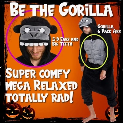 FUNZIEZ! Gorilla Men's Novelty Union Suit 4 FUNZIEZ! Gorilla Men's Novelty Union Suit - Image 2