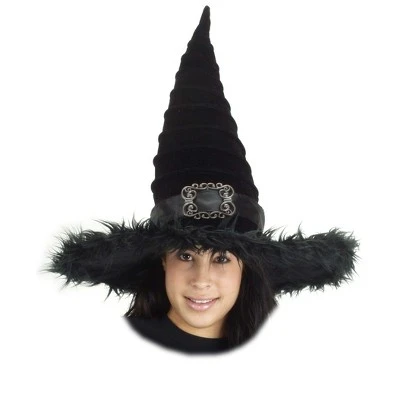 HalloweenCostumes.com Women Women's Ridged Witch Hat, Black 3 HalloweenCostumes.com Women Women's Ridged Witch Hat, Black