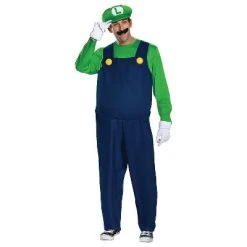 Disguise Mens Super Mario Bros. Deluxe Luigi 9 Disguise Mens Super Mario Bros. Deluxe Luigi -Adult Halloween Costumes Shop GUEST f95a8212 9e10 4b9b b7fb df07e21ea7bf 1