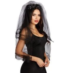 Dreamgirl Black Veil Headpiece -Adult Halloween Costumes Shop GUEST f9ac4b4f 717e 4fc8 a5f8 c3947ac9ad1d 1