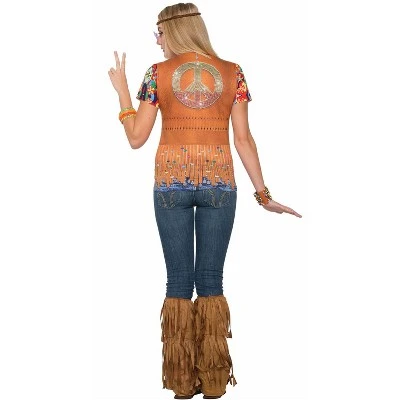 Forum Novelties Hippie Gal Shirt Women's Costume 3 Forum Novelties Hippie Gal Shirt Women's Costume