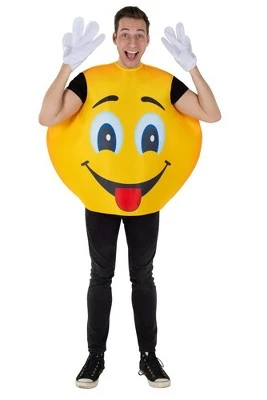 Dress Up America Smiling Emoji Costume Tunic - One Size Fits Most 7 Dress Up America Smiling Emoji Costume Tunic - One Size Fits Most - Image 5