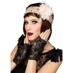 Fun World Flapper Cloche and Gloves Set
