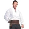 Halloween Express Men's Pirate Shirt Costume - Size X Large - White