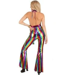 HalloweenCostumes.com Rainbow Rave Disco Women's Costume