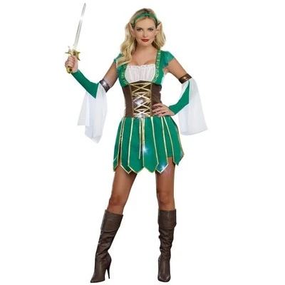 Dreamgirl Medieval Warrior Elf Adult Women's Costume Dress 4 Dreamgirl Medieval Warrior Elf Adult Women's Costume Dress - Image 2