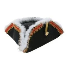 HalloweenCostumes.com Men's Governor Tricorn Pirate Hat, Black