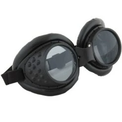 HalloweenCostumes.com Adult's Radioactive Aviator Black Goggles, Black